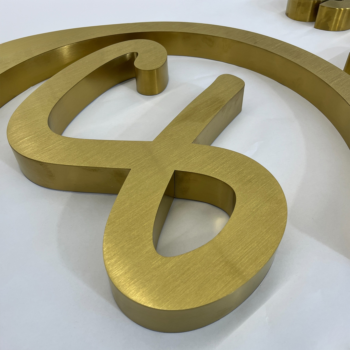 Non-Illuminated 3D Letters